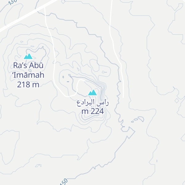 Map of راس البرادع