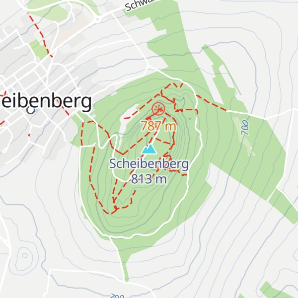 Map of Scheibenberg