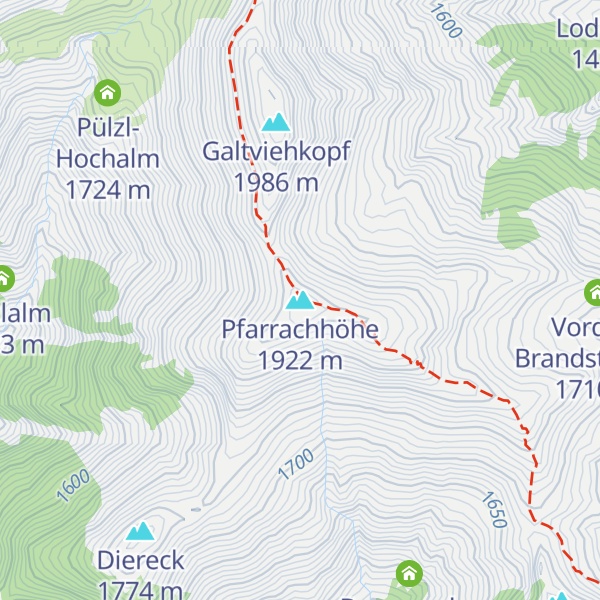 Map of Pfarrachhöhe