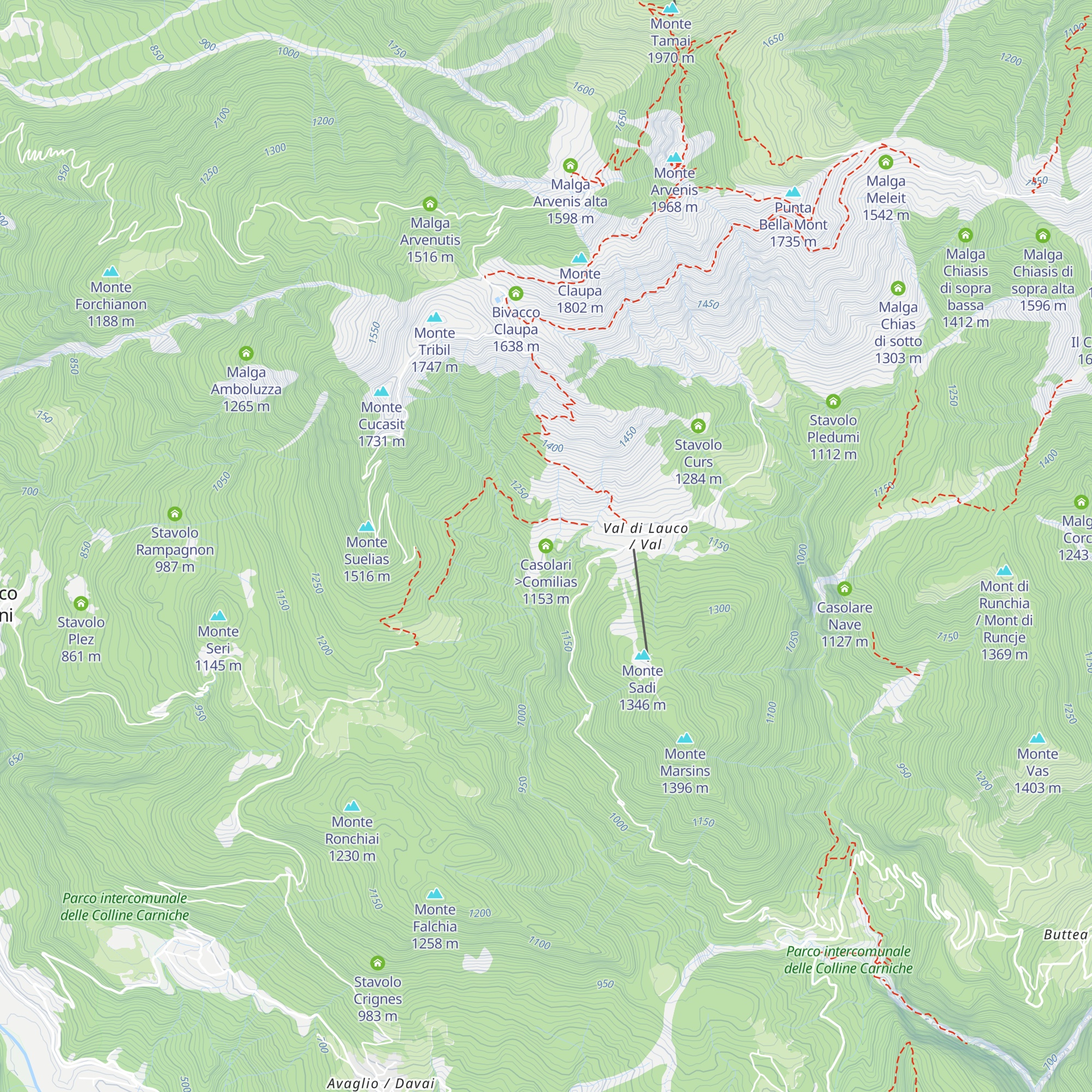 Casolari >Comilias map