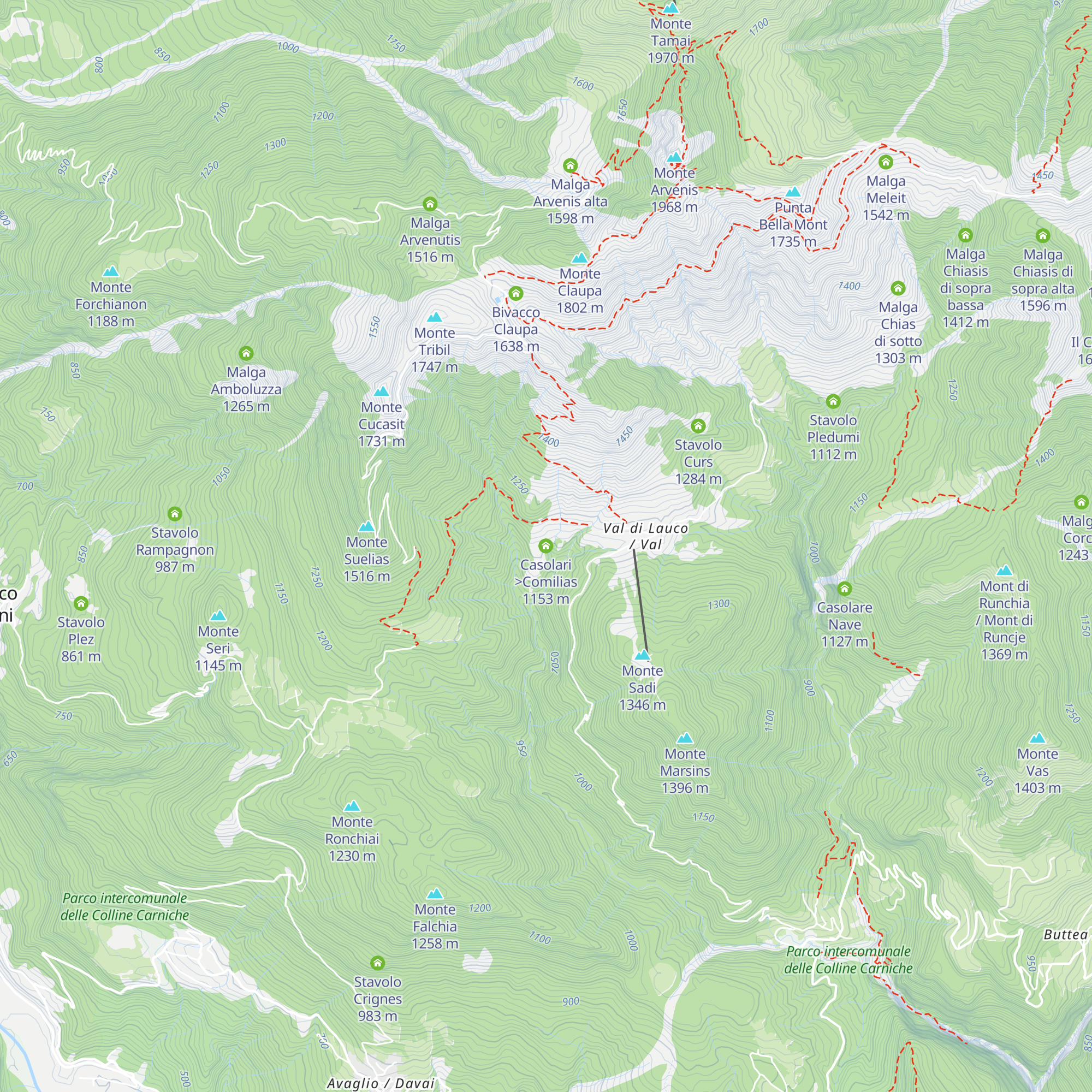 Casolari >Comilias map
