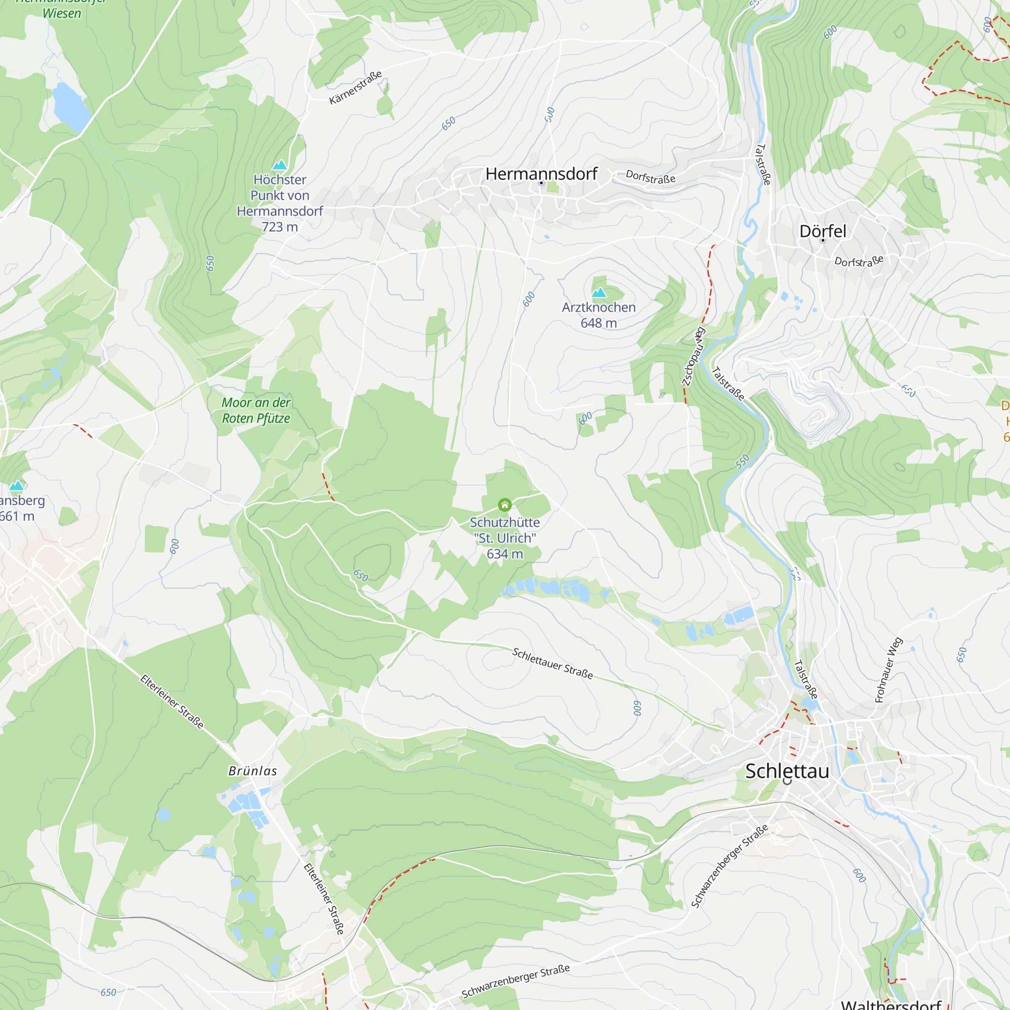 Schutzhütte "St. Ulrich" map