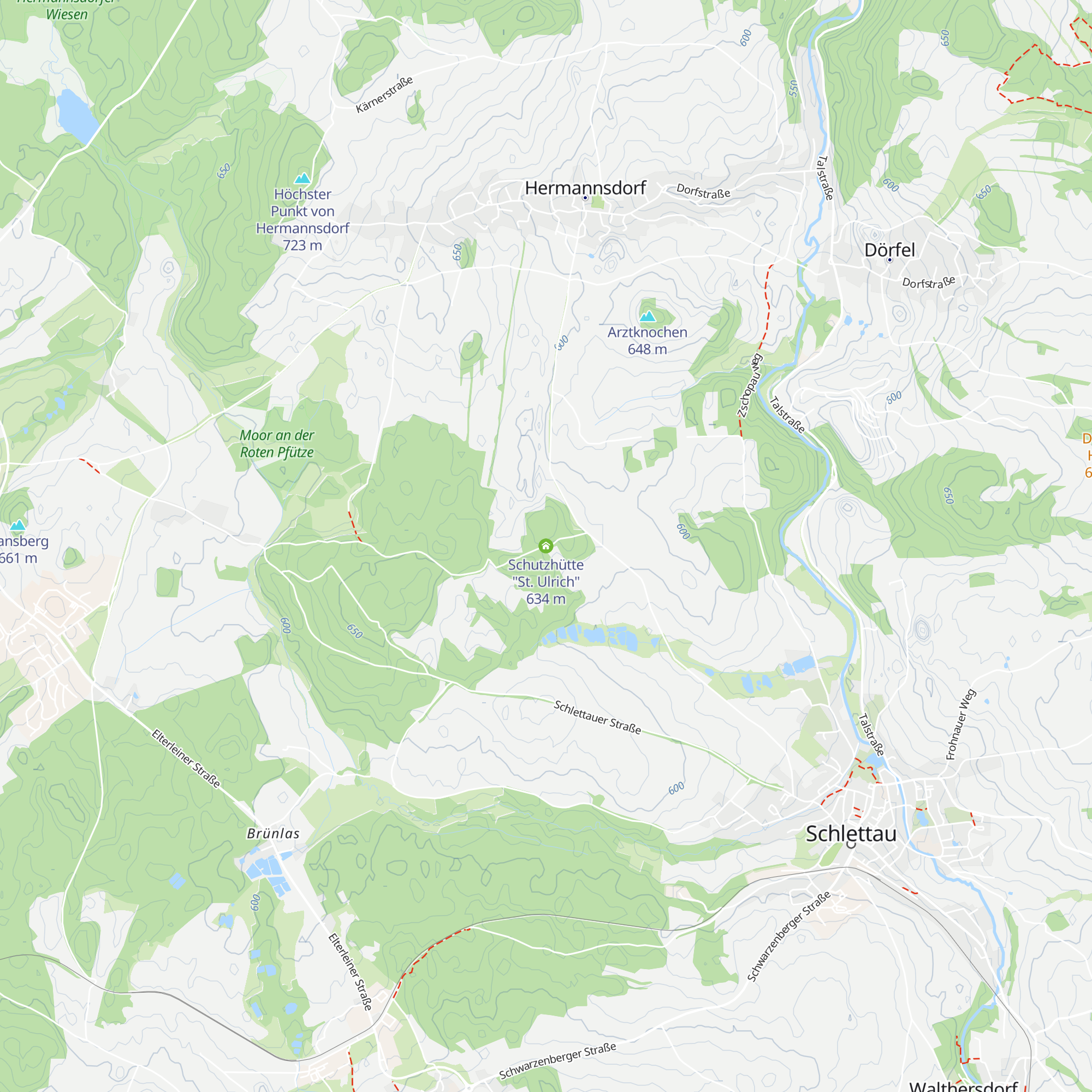 Schutzhütte "St. Ulrich" map