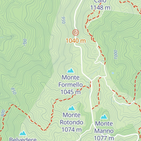 Map of Monte Formello