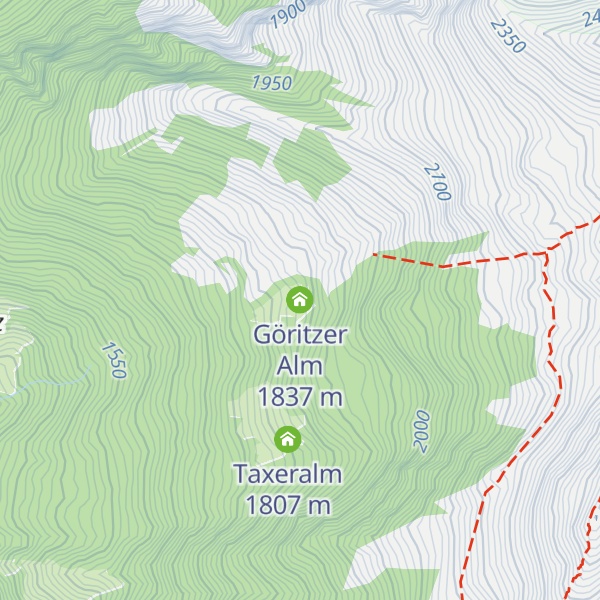 Map of Göritzer Alm