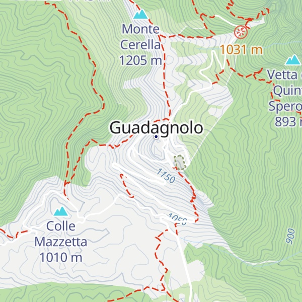 Map of Monte Guadagnolo
