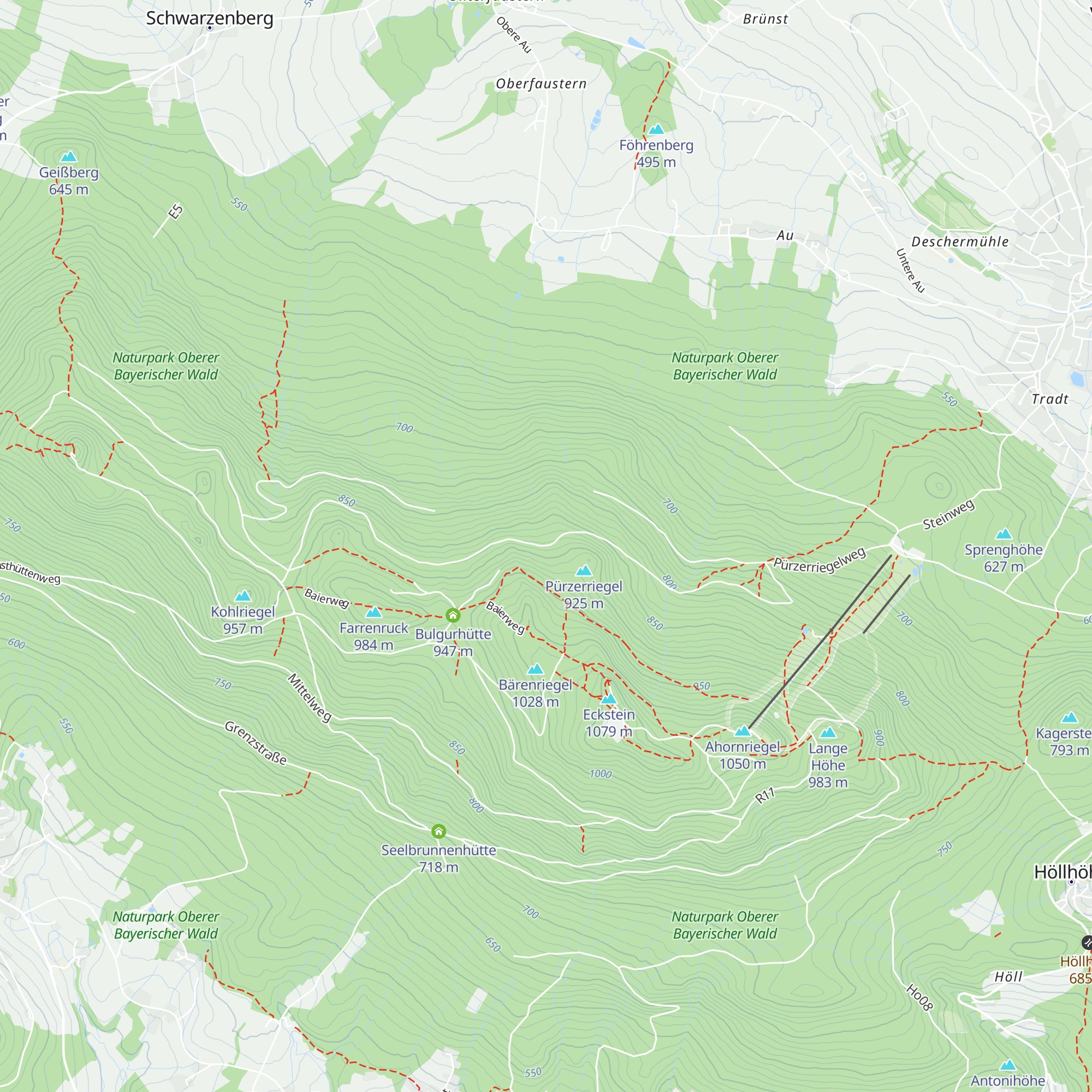 Schutzhütte Wendestelle map