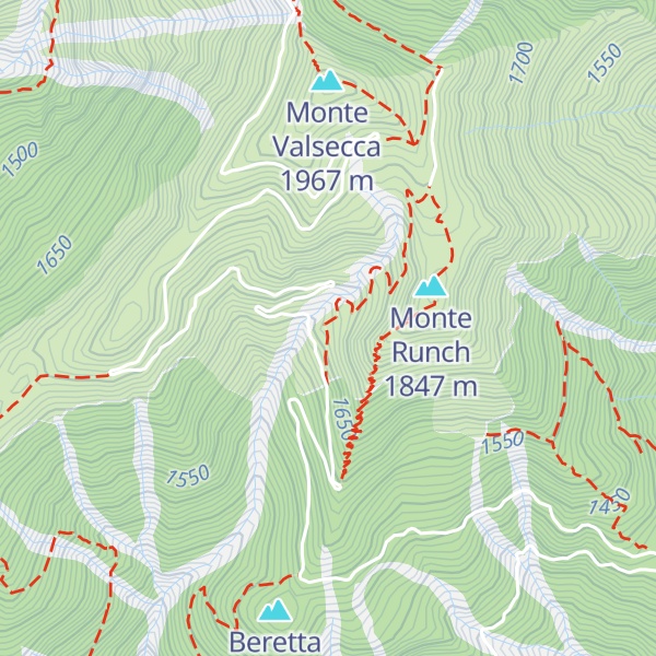Map of Casera Glaretz