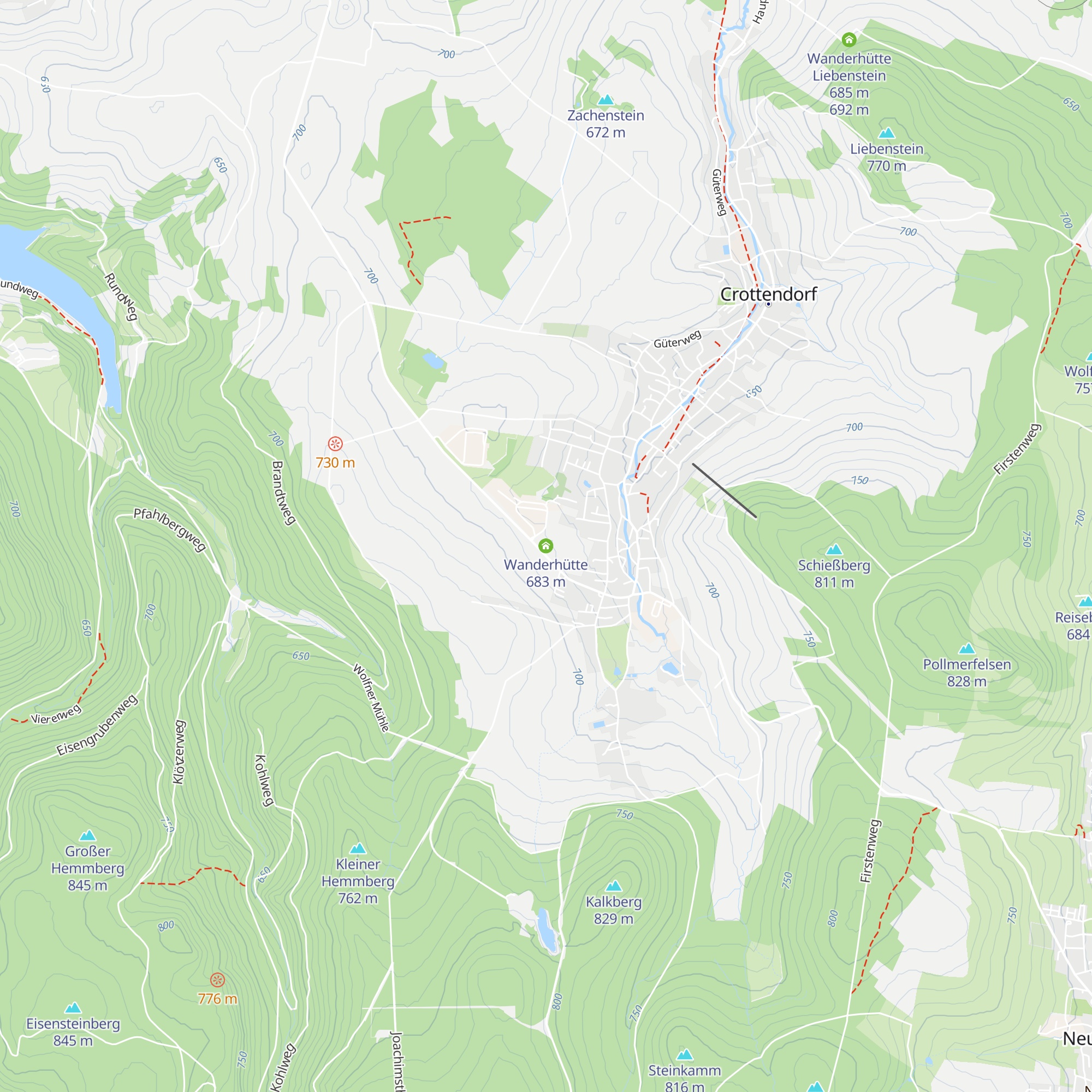 Wanderhütte map