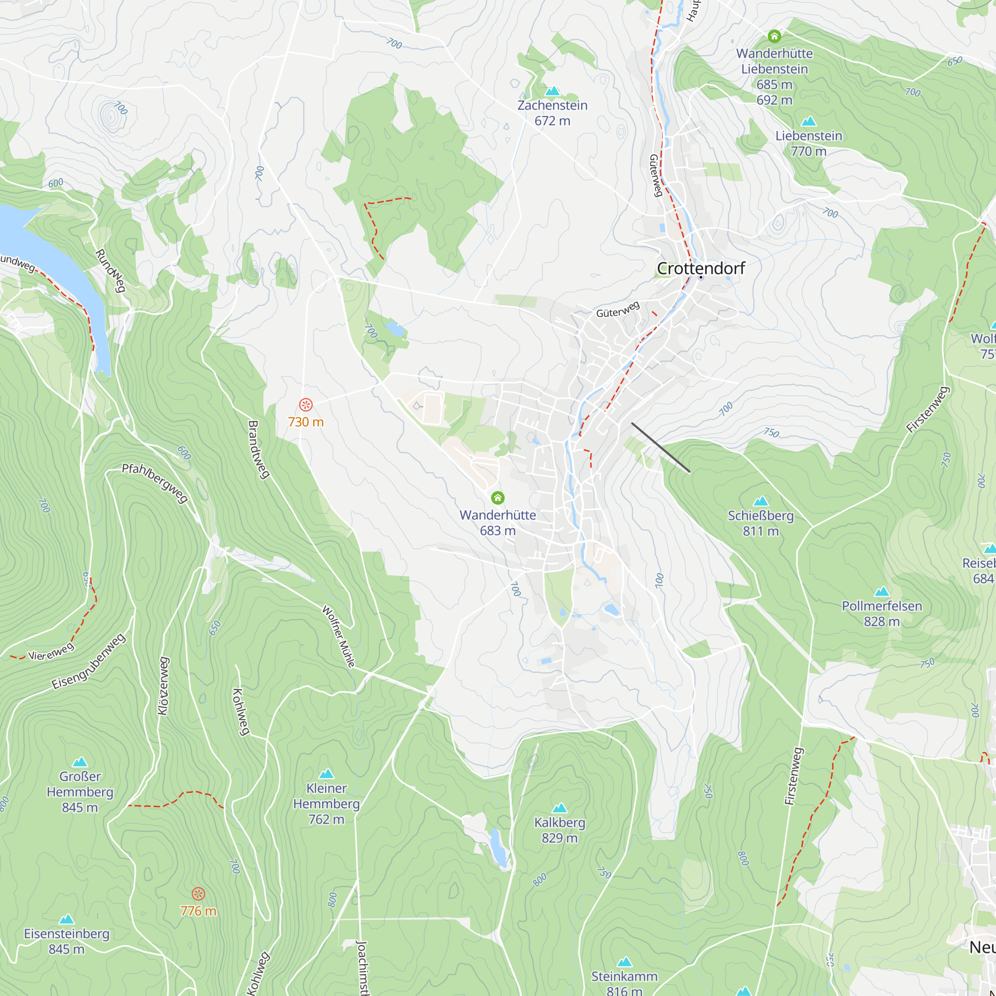 Wanderhütte map