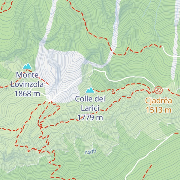 Map of Colle dei Larici
