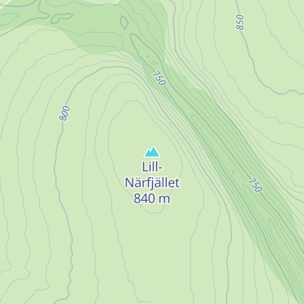 Map of Lill-Närfjället