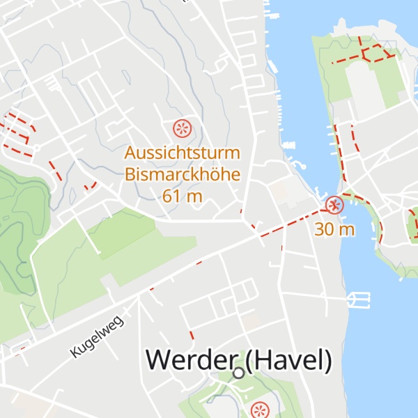 Map of Tourist-Information Werder (Havel)