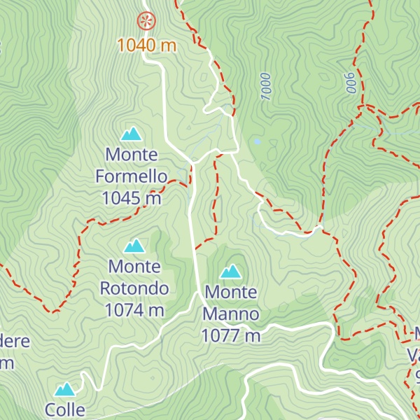 Map of Colle Cialdea