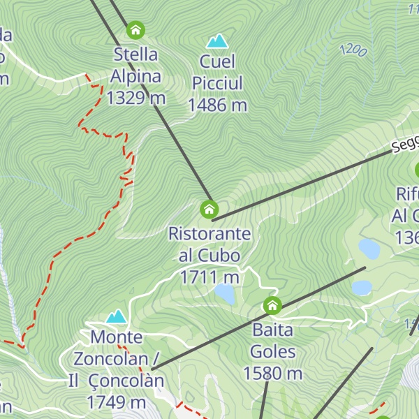 Map of Ristorante al Cubo