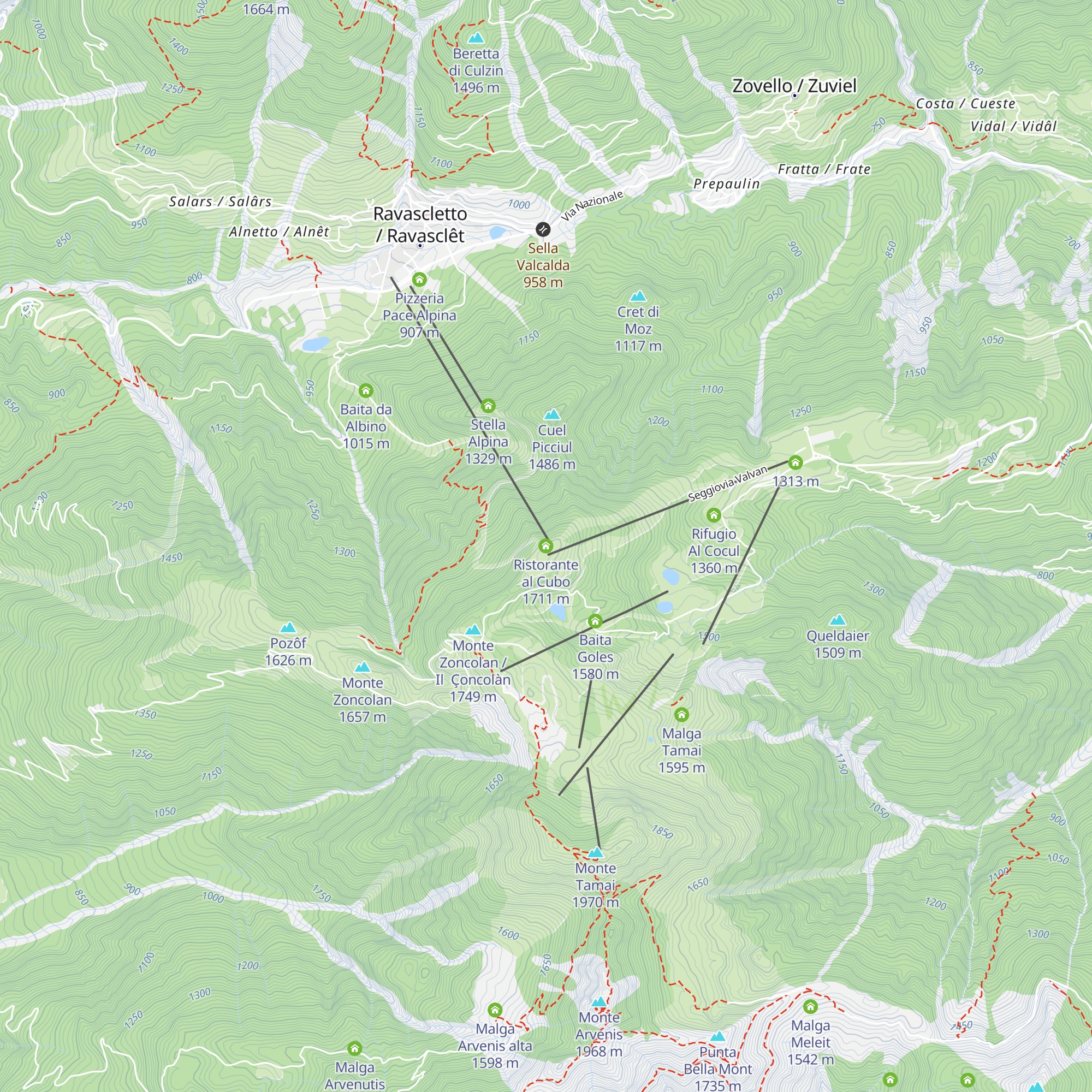 Ristorante al Cubo map