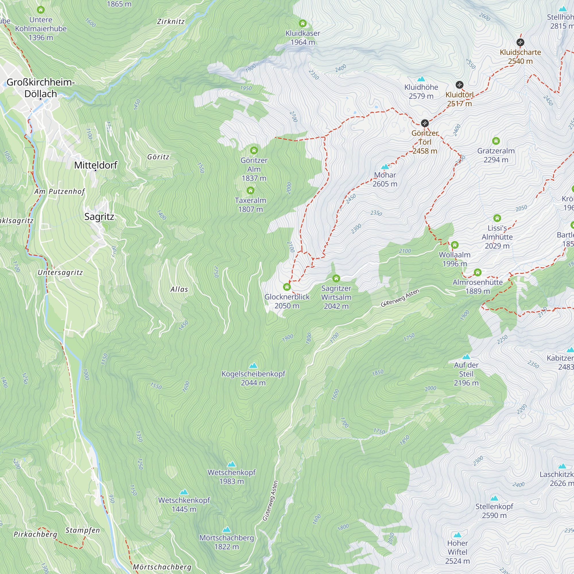 Glocknerblick map
