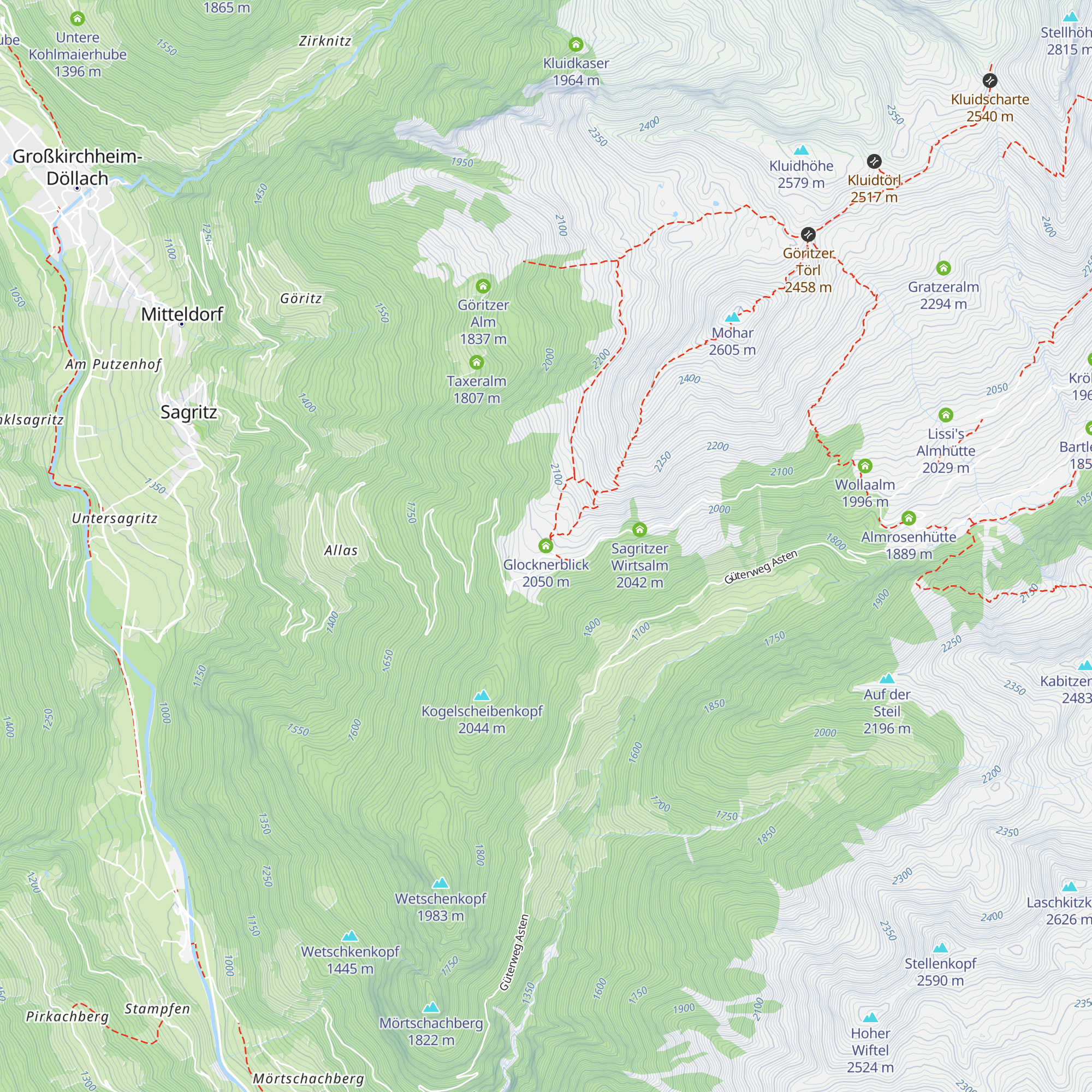 Glocknerblick map