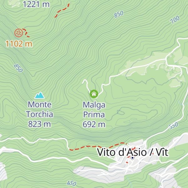 Map of Malga Prima
