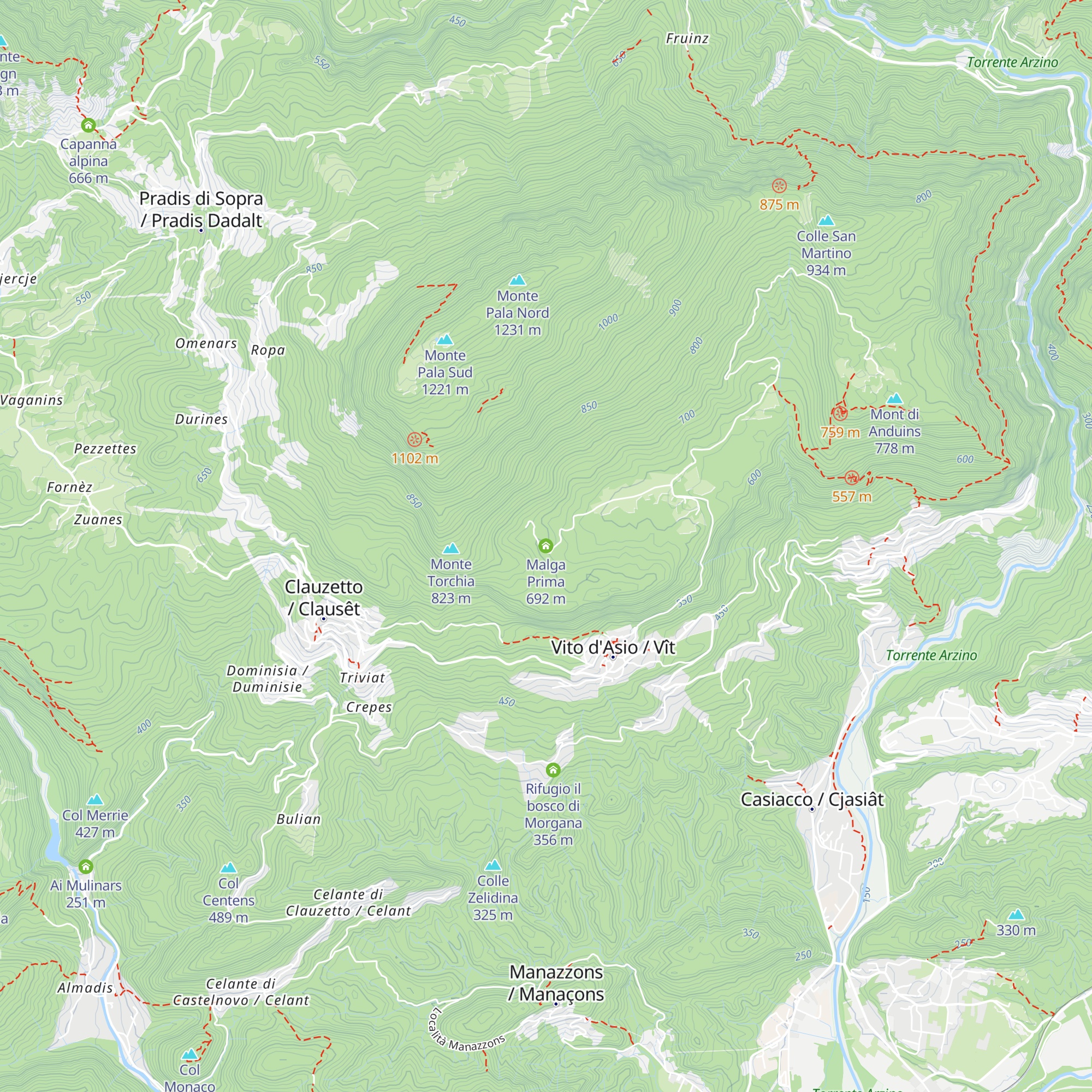Malga Prima map