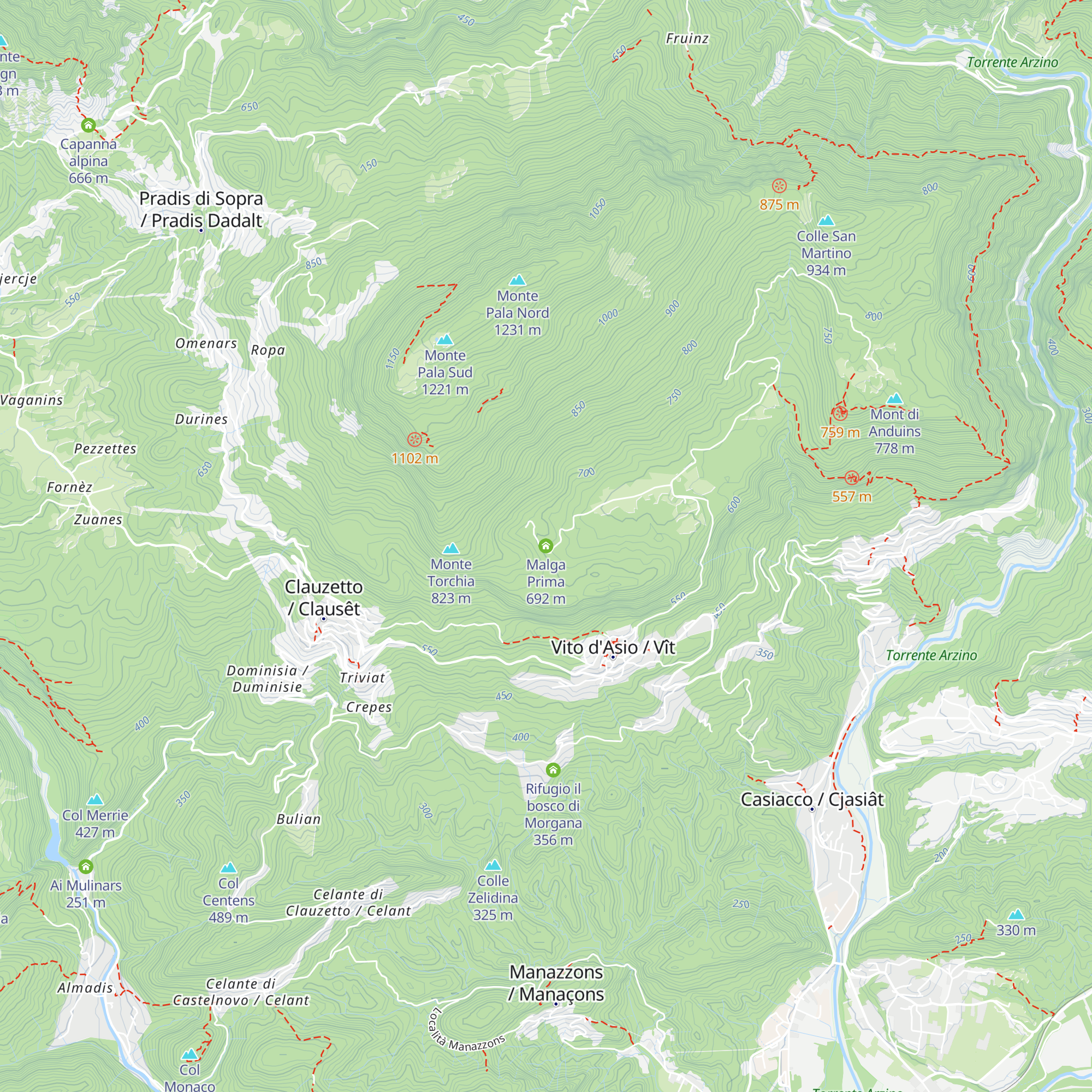 Malga Prima map
