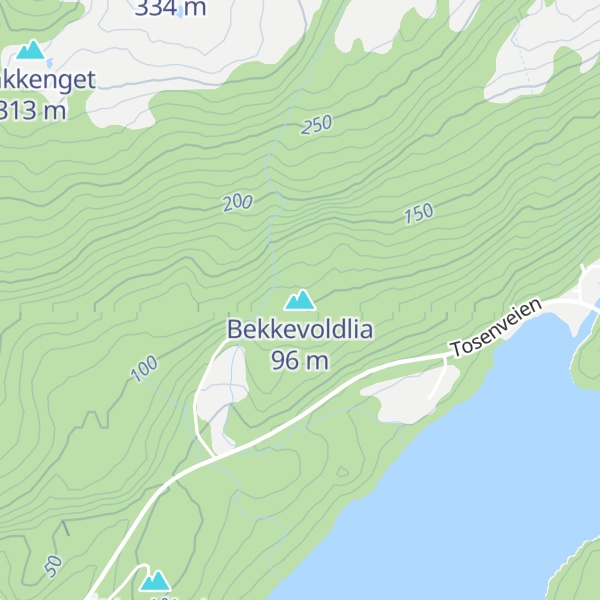 Map of Bekkevoldlia