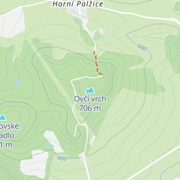 Map of Ovčí vrch