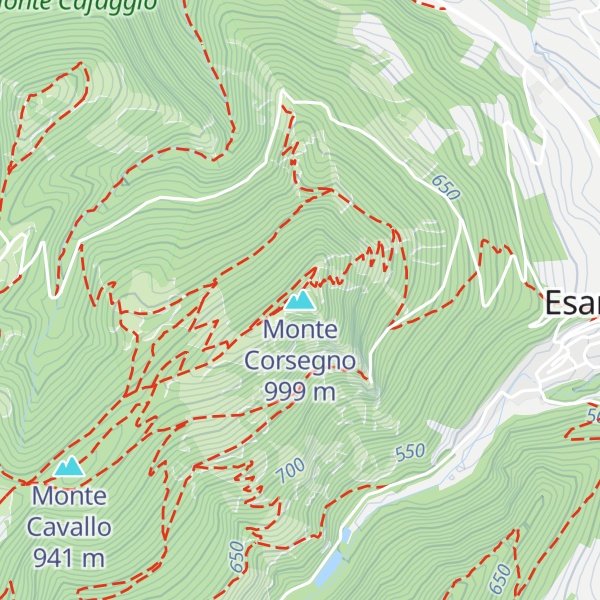 Map of Monte Corsegno