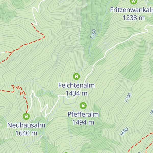 Map of Feichtenalm