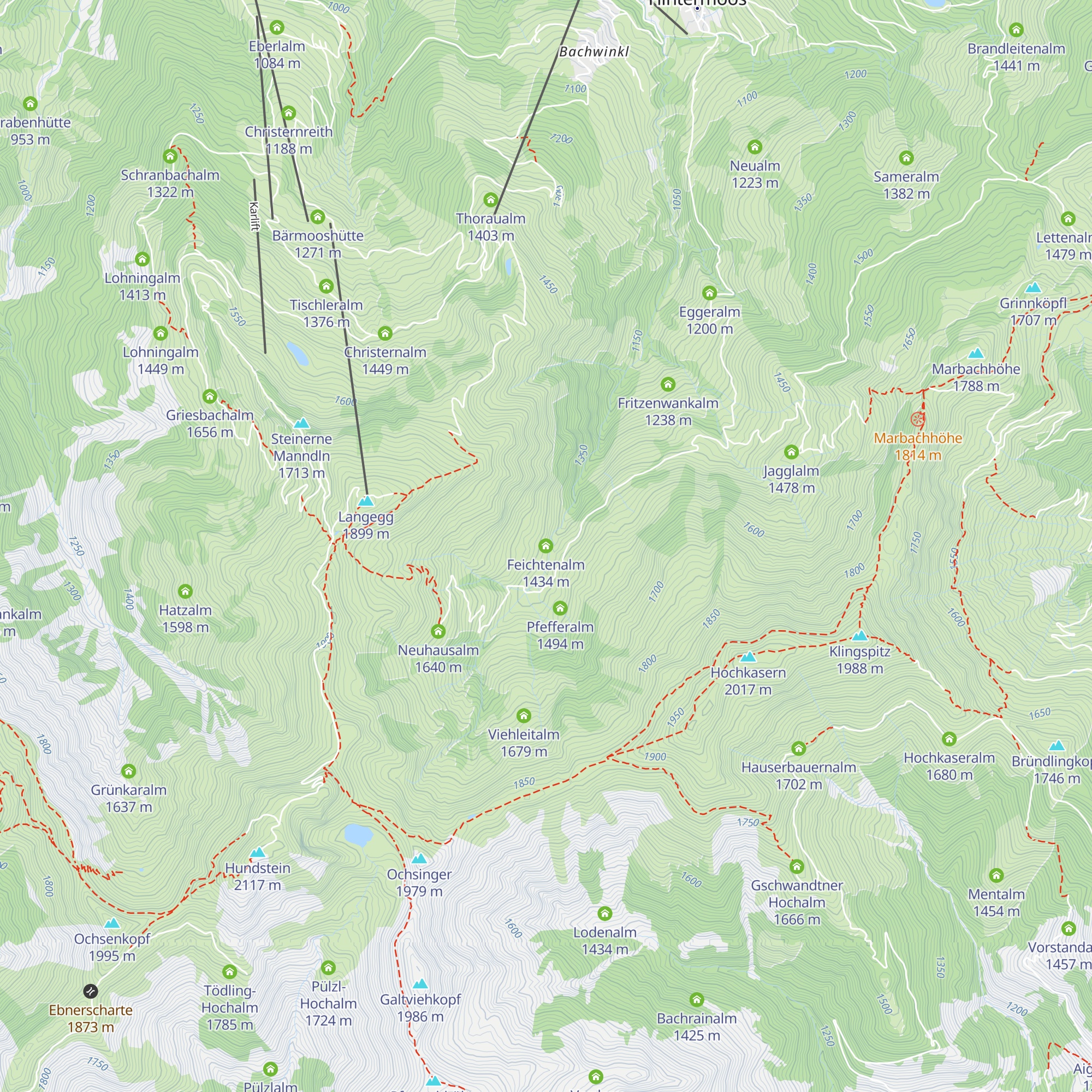 Feichtenalm map