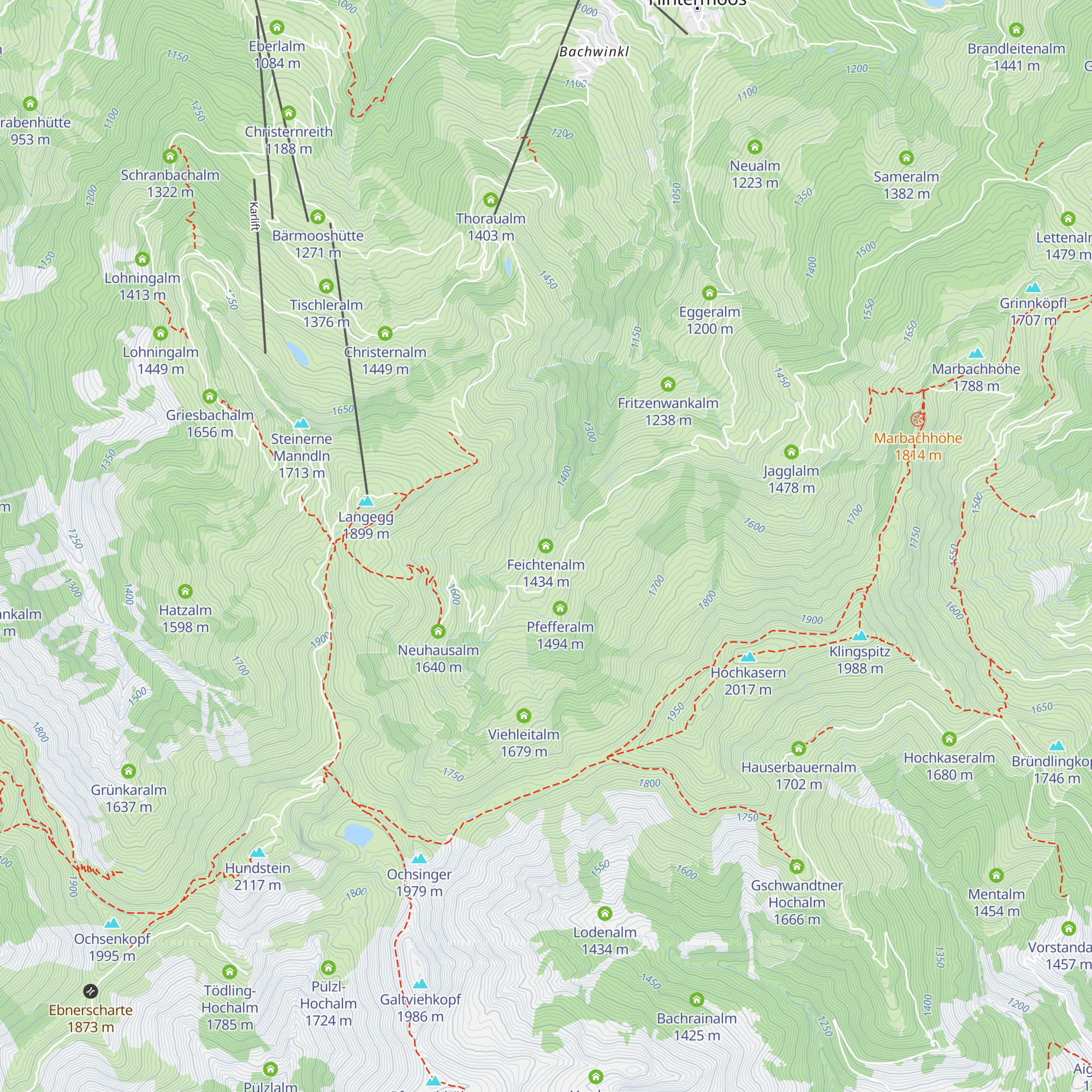 Feichtenalm map