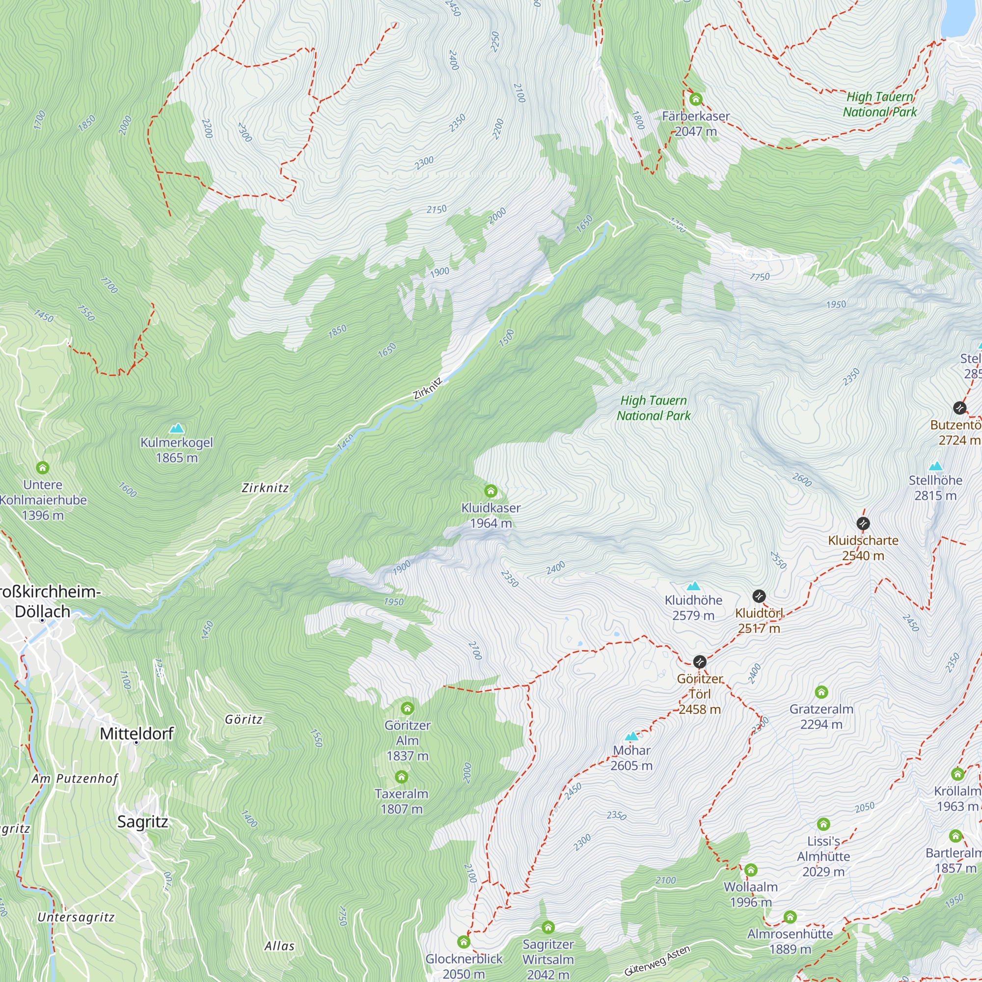 Kluidkaser map