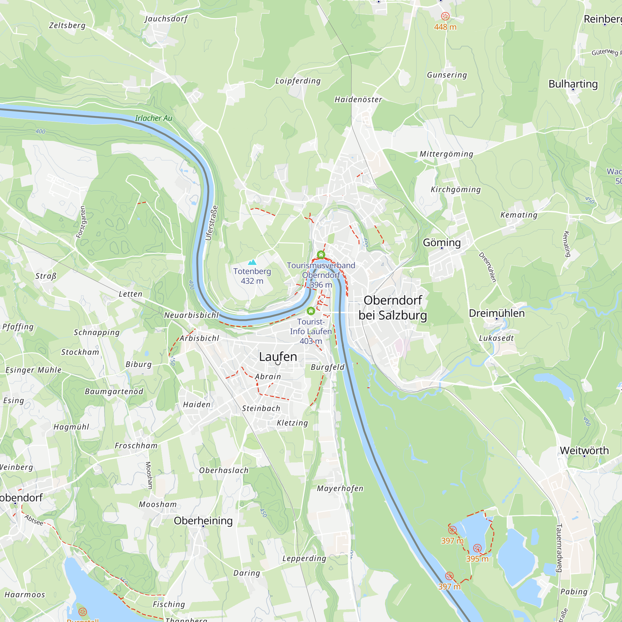 Tourist-Info Laufen map