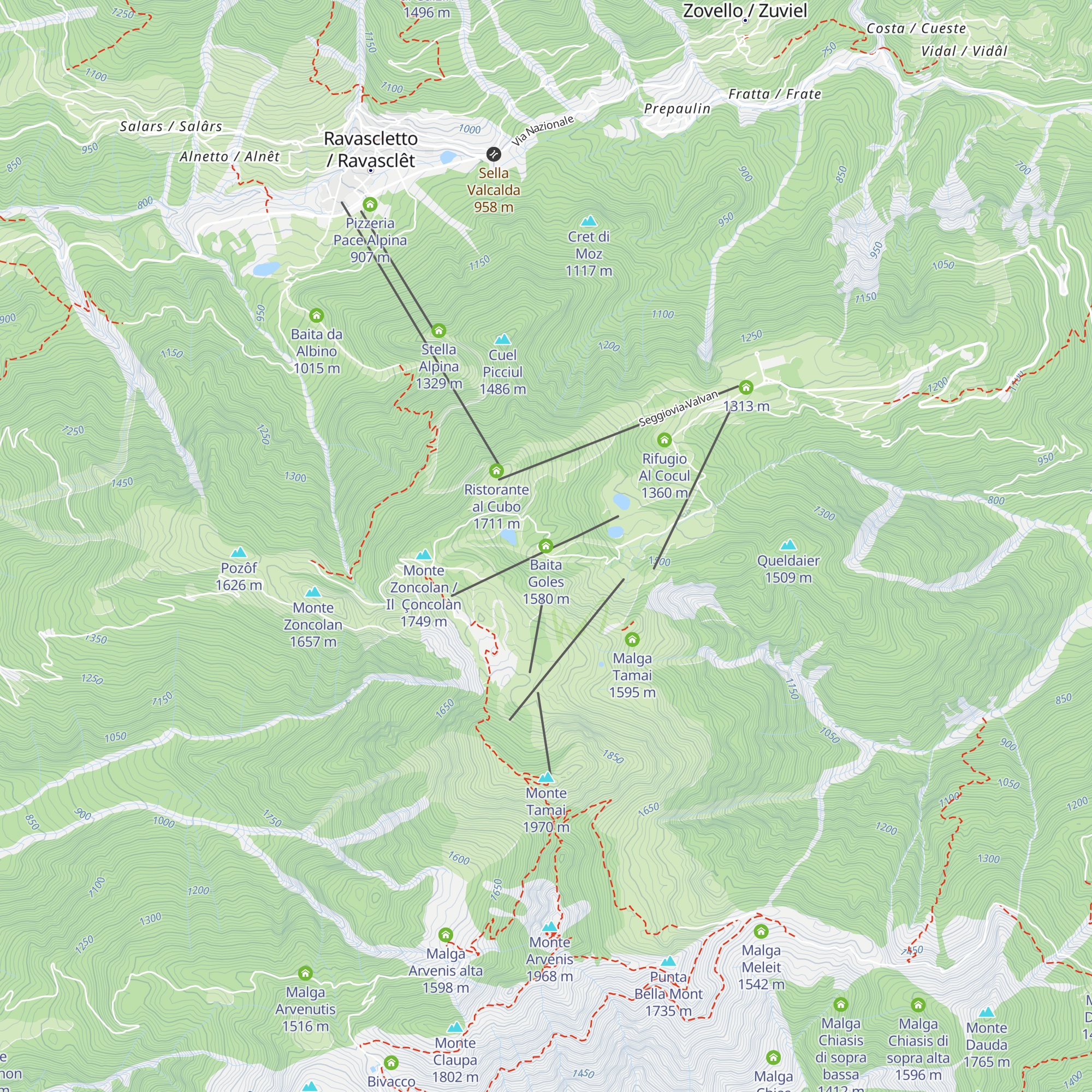 Baita Goles map