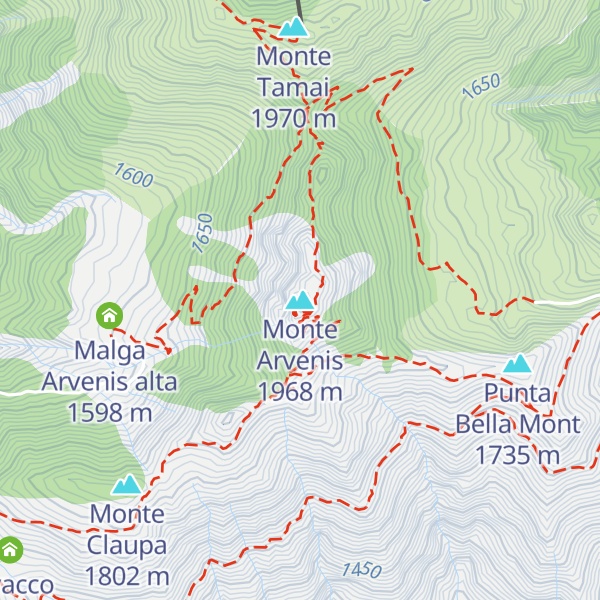 Map of Monte Arvenis