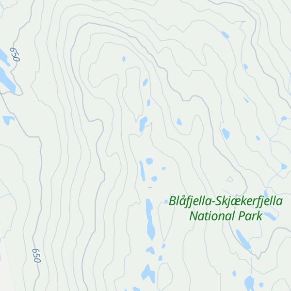 Map of Vivassfjellet