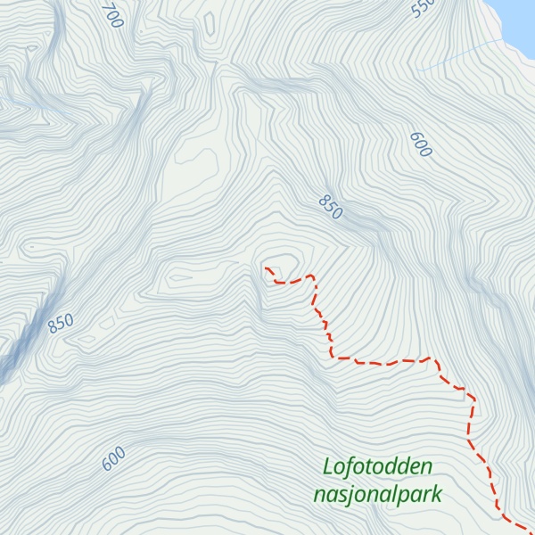 Map of Hermannsdalstinden
