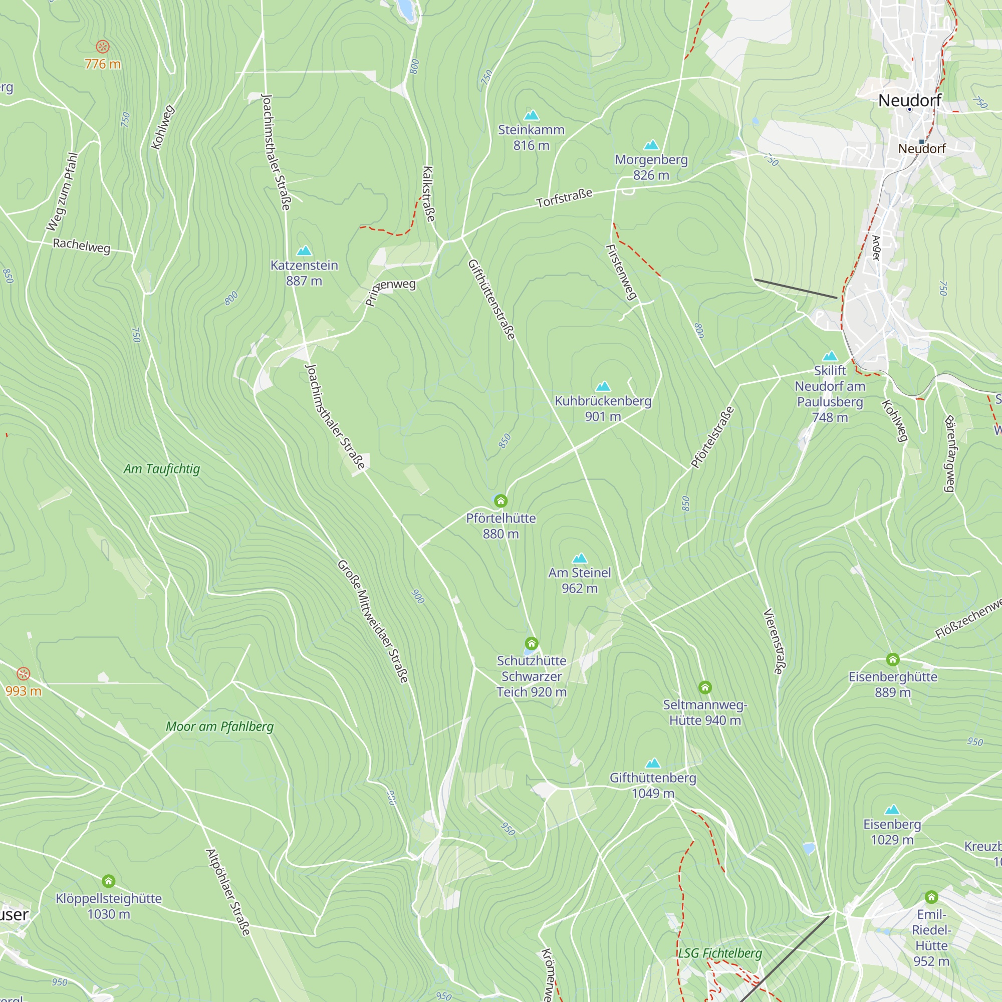 Pförtelhütte map