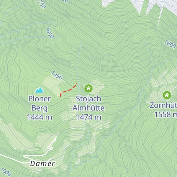 Map of Stojach Almhütte