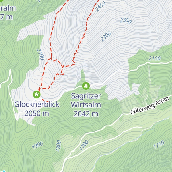 Map of Sagritzer Wirtsalm