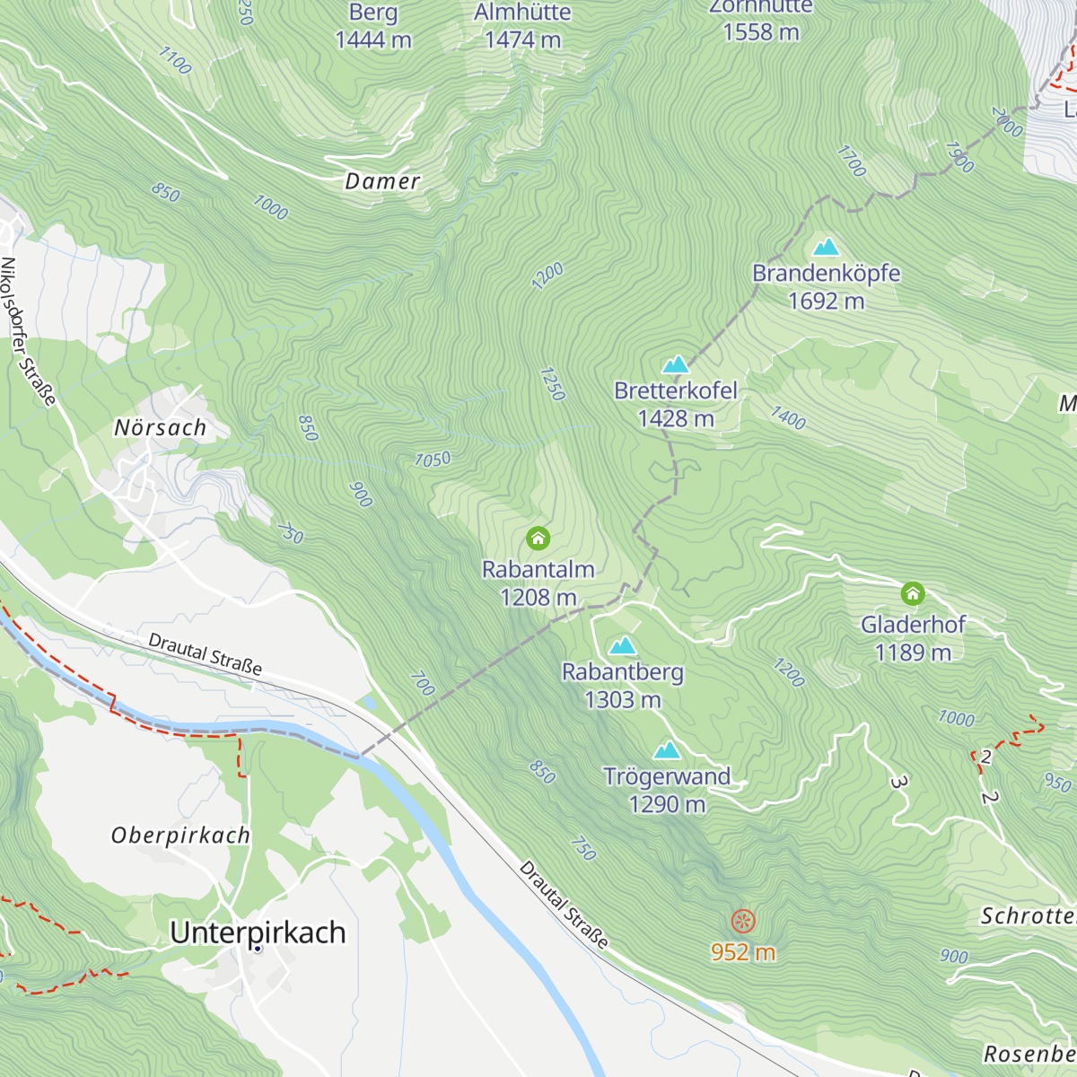 Rabantalm map