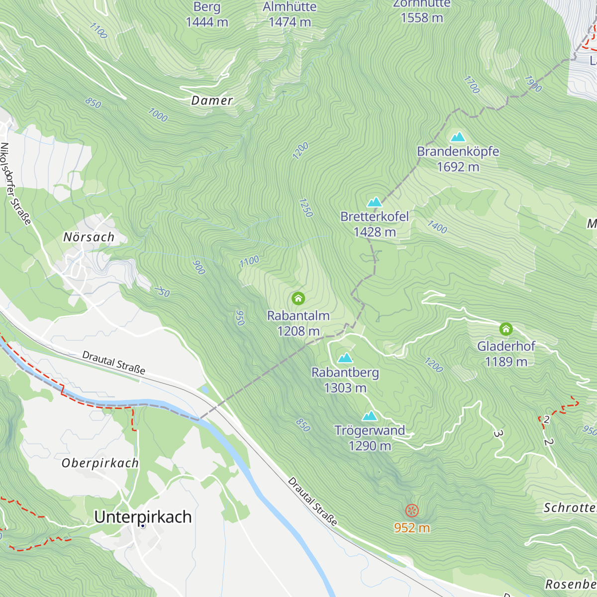 Rabantalm map