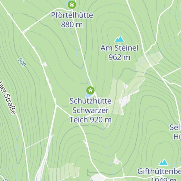 Map of Schutzhütte Schwarzer Teich