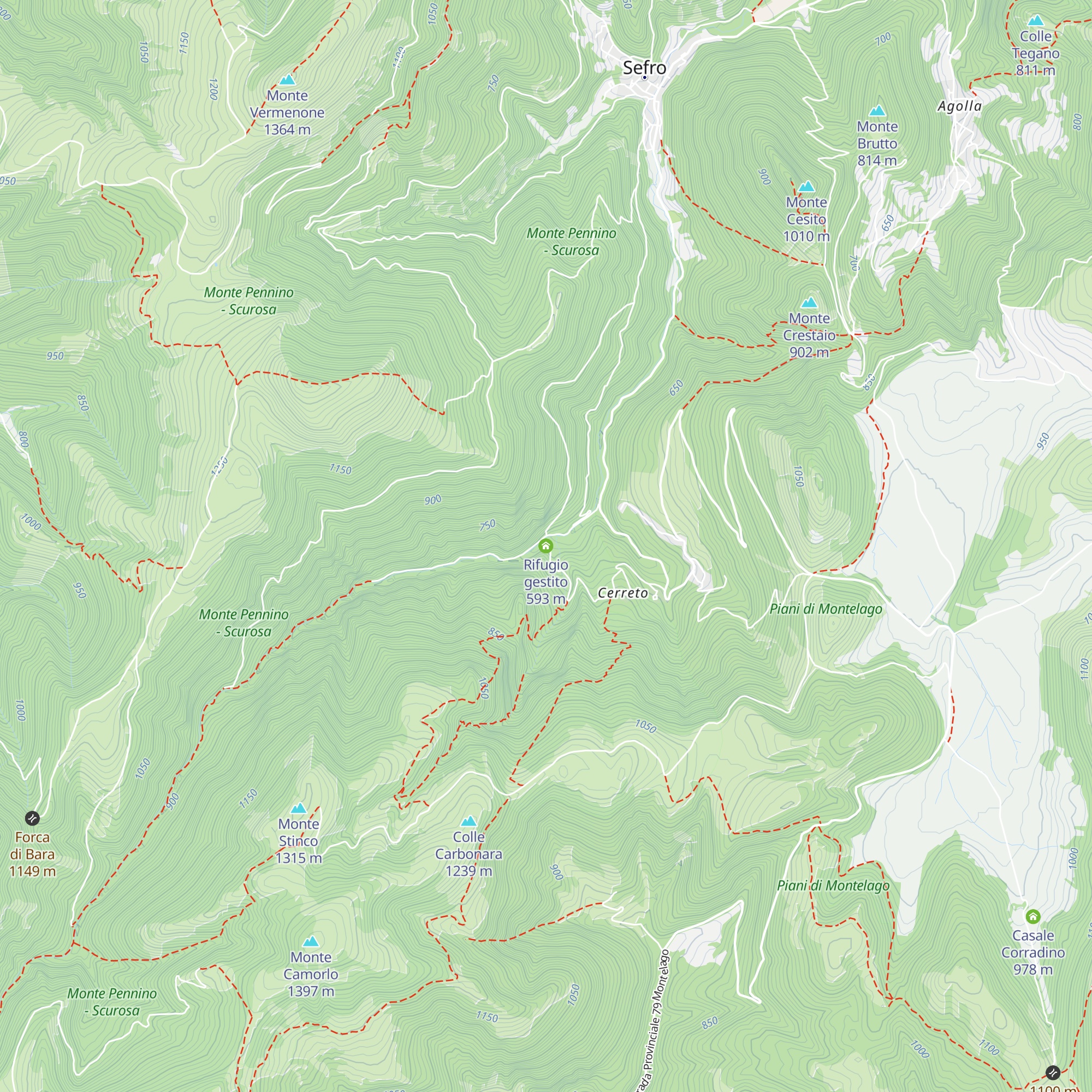 Rifugio gestito map