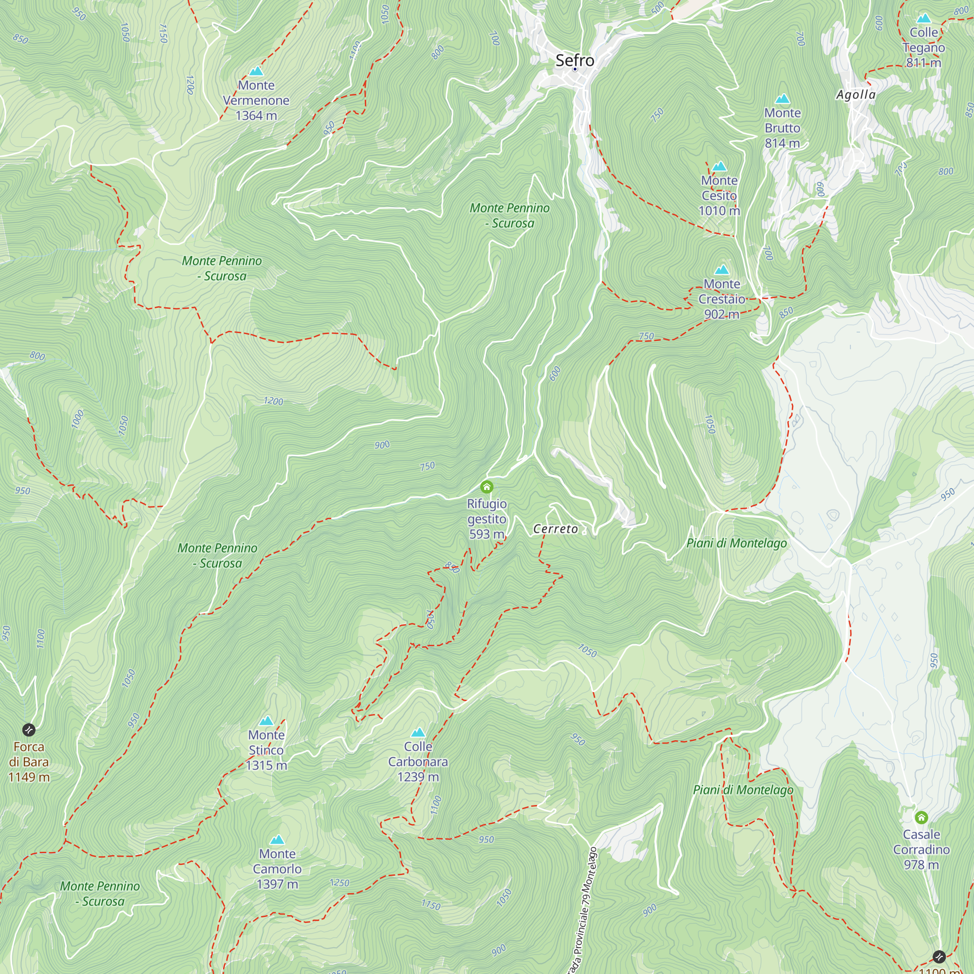 Rifugio gestito map