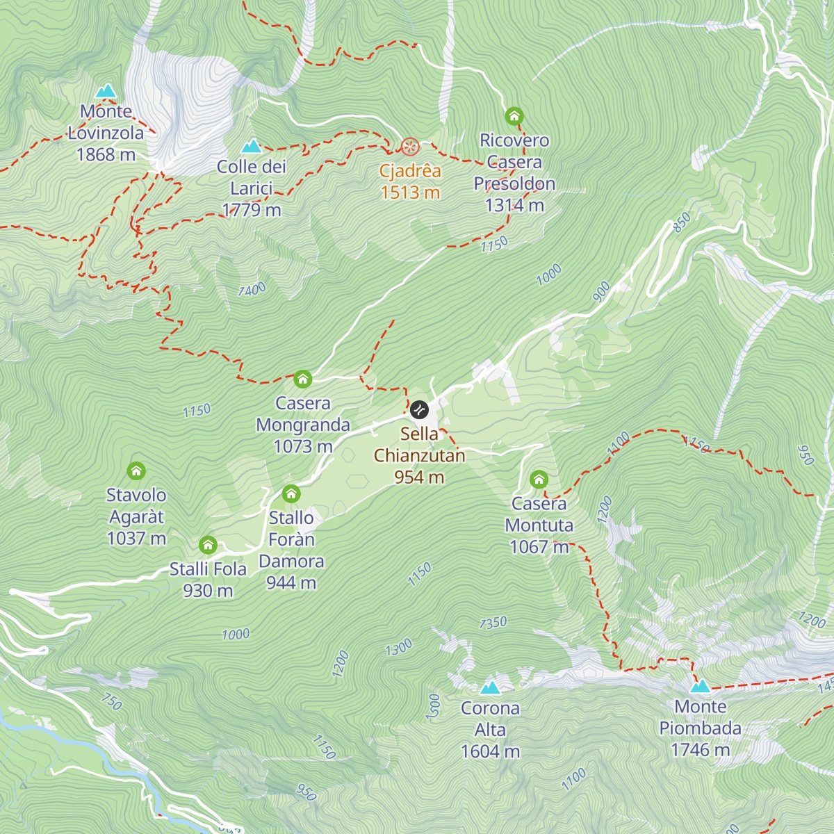In Sella map