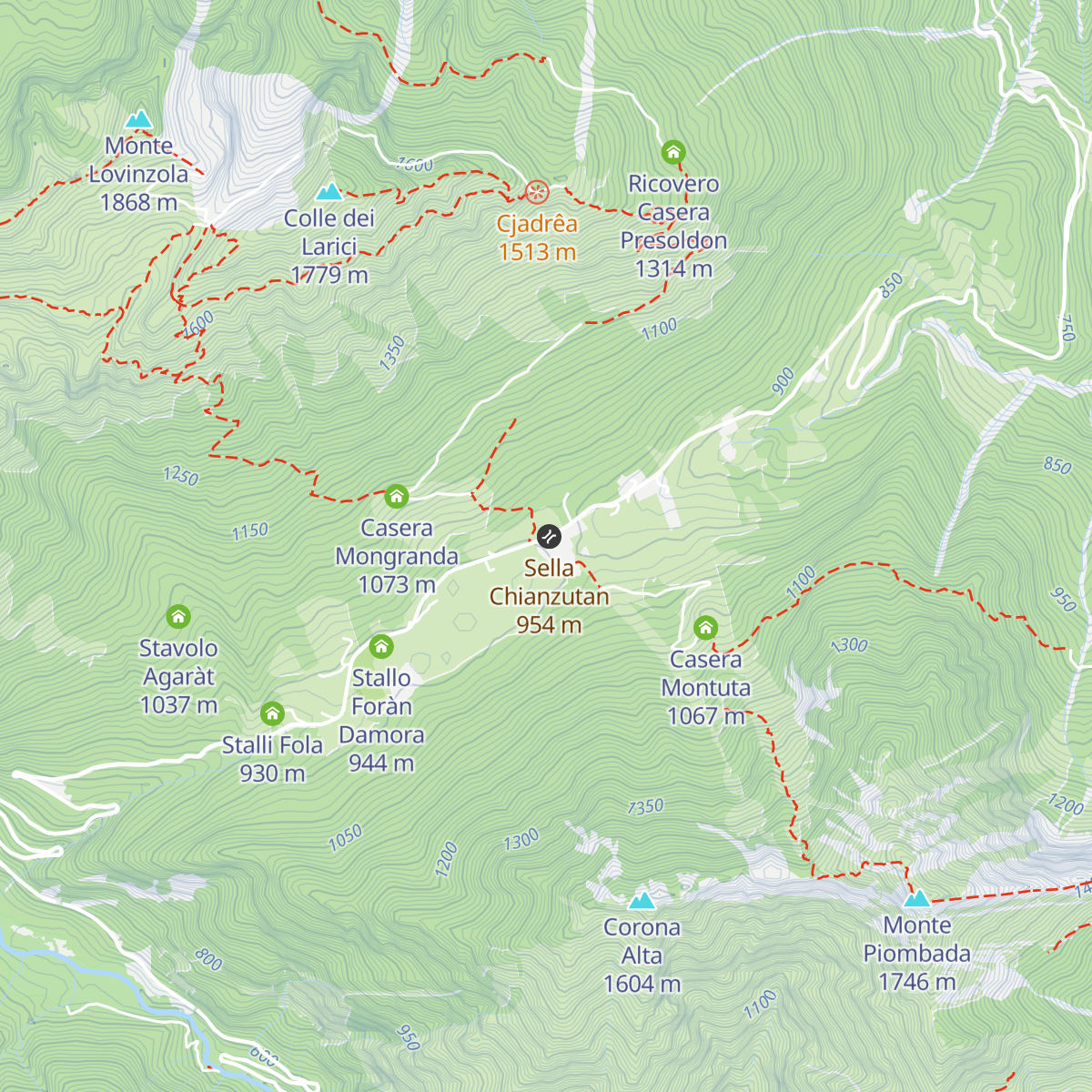 In Sella map