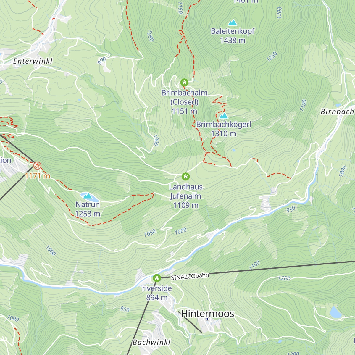 Jufenalm map