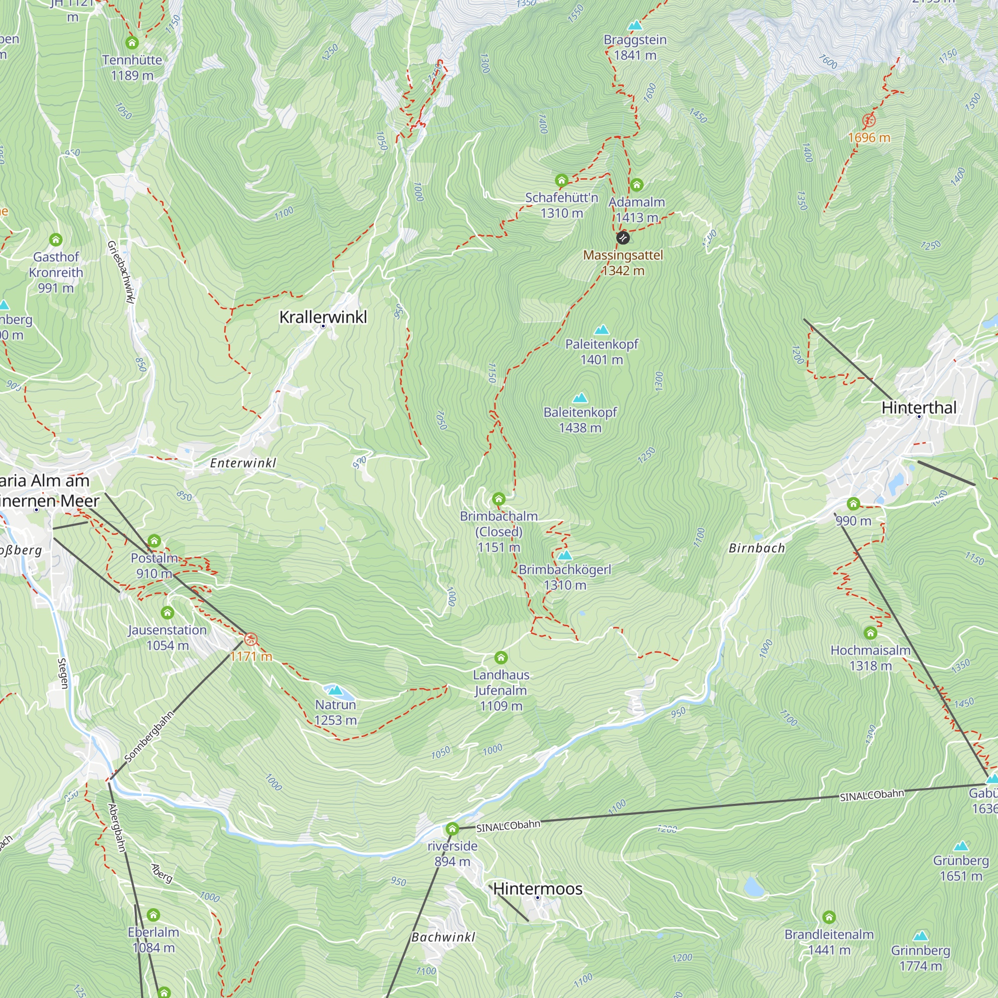 Brimbachalm (Closed) map