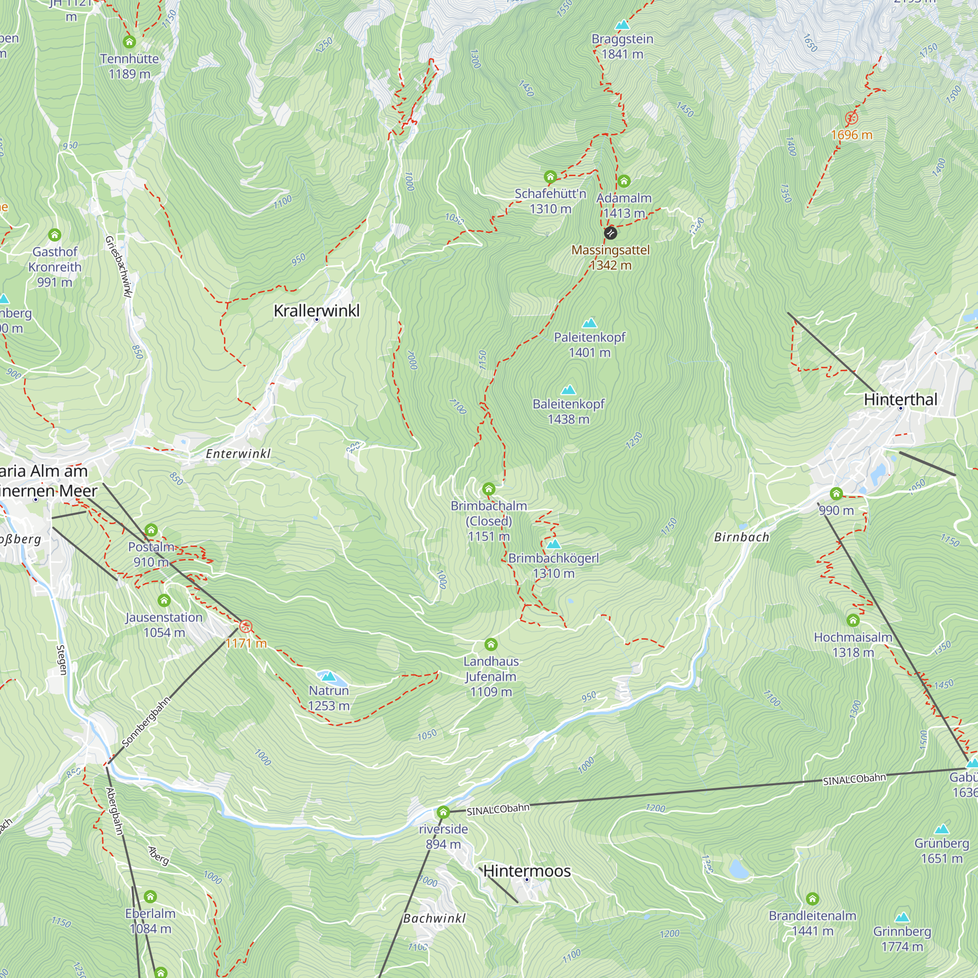 Brimbachalm (Closed) map